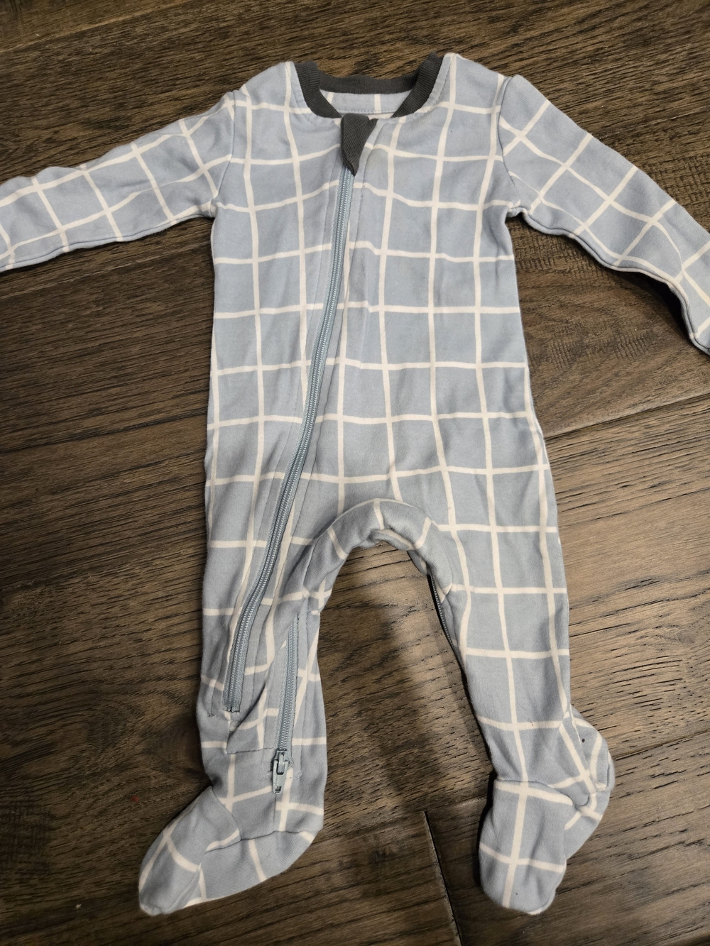 Zippy Jams Plaid Baby Footed One-Piece Sleeper